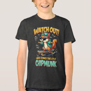 🐿️Cute Eekhoorn Kids Lieve Cartoon Dier Ontwerp Tri-Blend Shirt