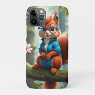 Cute Eekhoorn op de tak van boom Case-Mate iPhone Case