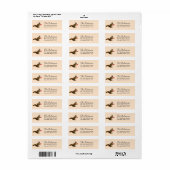 Cute eekhoorn op lichtbeige label (Full Sheet)