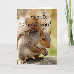 Cute Eekhoorn "Stapelgek Op Jou" Kaart