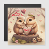 Cute eekhoorns in de liefdeskaart (Voorkant / Achterkant)