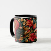 Cute Eekhoorns Schilderkunst in William Morris Sti Mok (Voorkant links)