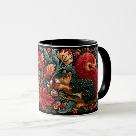 Cute Eekhoorns Schilderkunst in William Morris Sti Mok (Voorkant rechts)