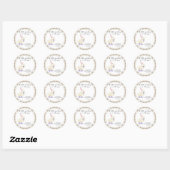 Cute Eend Baby Shower Ronde Sticker (Vel)