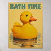 Cute Eend Badkamer Tijd Print Gele Rubber Eend Pri (Voorkant)