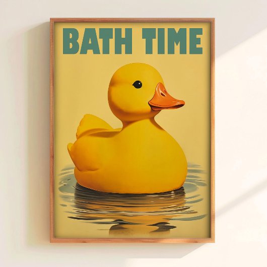 Cute Eend Badkamer Tijd Print Gele Rubber Eend Pri