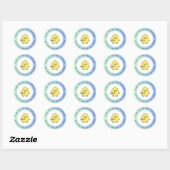 Cute Eend Bedankt Sticker (Vel)