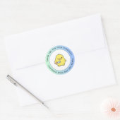 Cute Eend Bedankt Sticker (Envelop)
