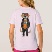 Cute Eend Cartoon Kids T-Shirt (Achterkant)