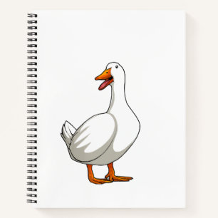 Cute Eend Design Mannen Watervogels Vogel Huisdier Notitieboek