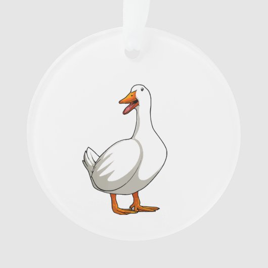 Cute Eend Design Mannen Watervogels Vogel Huisdier Ornament (voorkant)