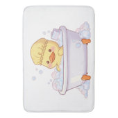 Cute Eend Die Een Bubbelbad Neemt Badmat (Voorkant Verticaal)