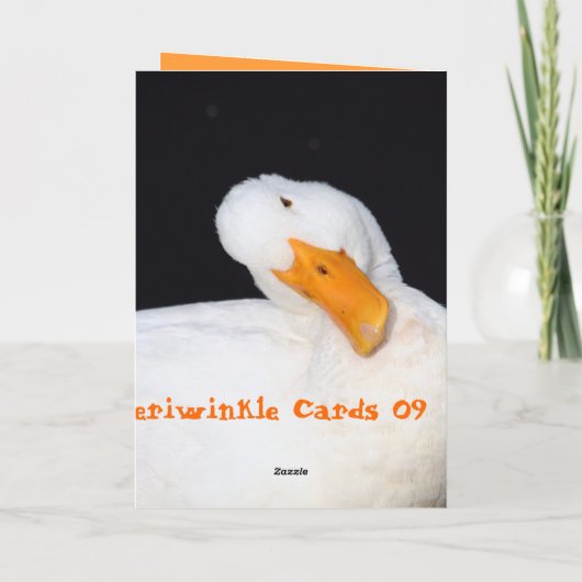Cute Eend Kaart (Achterkant)
