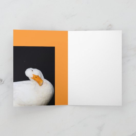 Cute Eend Kaart (Binnen)