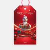 Cute Eend Kerstdag Kerstcadeau Label Cadeaulabel (Voorkant)