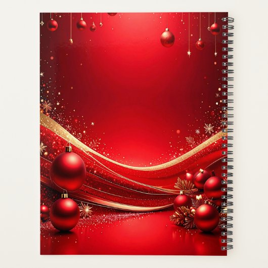 Cute Eend Kerstvakantie Planner (Achterkant)