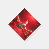 Cute Eend Kerstvakantie Servet (Hoek)