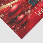Cute Eend Kerstvakantie Tissuepapier (Detail)