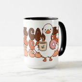 Cute Eend koffie of thee  Mok (Voorkant rechts)