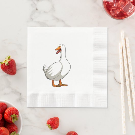 Cute Eend Ontwerp Mannen Watervogels Vogel Huisdie Servet (Insitu)