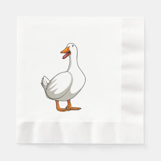 Cute Eend Ontwerp Mannen Watervogels Vogel Huisdie Servet (Voorkant)