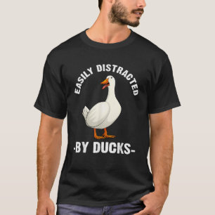 Cute eend ontwerp voor mannen vrouwen watervogel e t-shirt