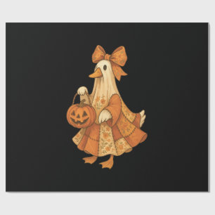 Cute Eend Patchwork Halloween Feest Cadeaupapier