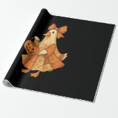 Cute Eend Patchwork Halloween Feest Cadeaupapier (Uitgerold)