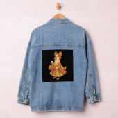 Cute Eend Patchwork Halloween Feest Denim Jacket (Hangar)