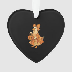 Cute Eend Patchwork Halloween Feest Ornament