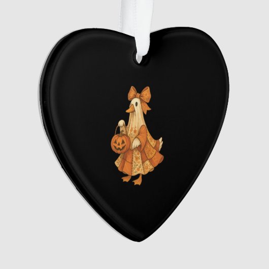 Cute Eend Patchwork Halloween Feest Ornament (voorkant)
