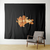 Cute Eend Patchwork Halloween Feest Wandkleed (In Situ (horizontaal))