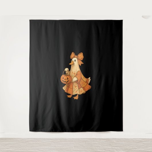 Cute Eend Patchwork Halloween Feest Wandkleed (Voorkant)