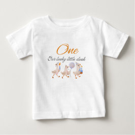 Cute Eend Verjaardags T-shirt voor Baby Jongen of
