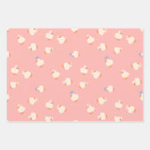 Cute Eenden Set Van 3 Baby Shower Inpakpapier Vel (Voorkant 3)