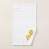 Cute Eendje op Witte Badhanddoek Set Bad Handdoek (Handdoek)