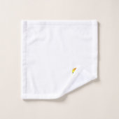 Cute Eendje op Witte Badhanddoek Set Bad Handdoek (Wasdoekje)