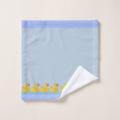 Cute Eendjes op Lichtblauw Bad Handdoek (Wasdoekje)