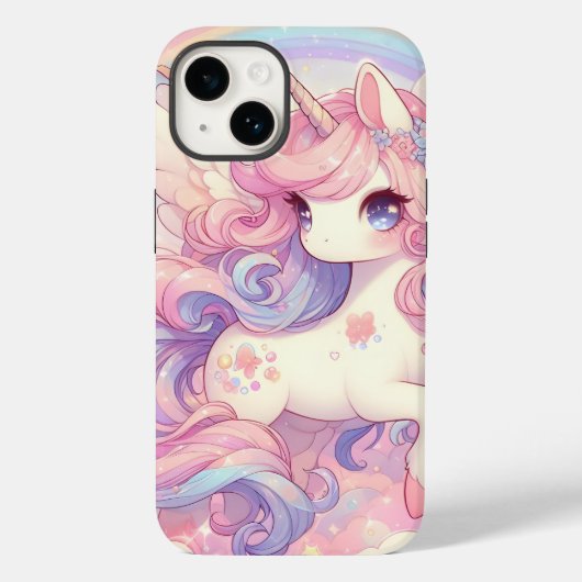 Cute eenhoorn Case-Mate iPhone hoesje (Achterkant)