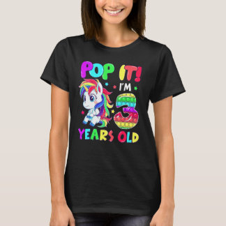 Cute Eenhoorn Fidget Speelgoed Pop Het Ik ben 3 Ki T-shirt