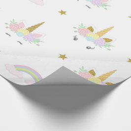 Cute Eenhoorn Inpakpapier