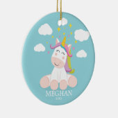 Cute Eenhoorn Kerst Ornament (Rechts)