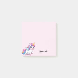 Cute Eenhoorn Meisjesachtig Trendy Aangepast Post-it® Notes