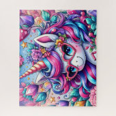 Cute Eenhoorn Met Hart Zonnebril Legpuzzel (Verticaal)