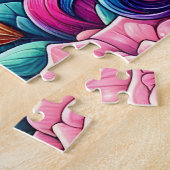 Cute Eenhoorn Met Hart Zonnebril Legpuzzel (Zijkant)