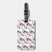 Cute Eenhoorn Patroon Bagagelabel (Voorkant verticaal)