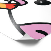 Cute Eenhoorn Patroon Foto Afdruk (Hoek)