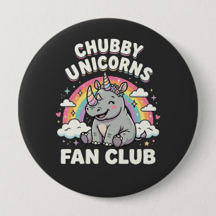 Cute Eenhoorns Fan Club Magische Regenboog Eenhoor Ronde Button 4,0 Cm