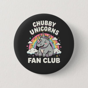 Cute Eenhoorns Fan Club Magische Regenboog Eenhoor Ronde Button 5,7 Cm