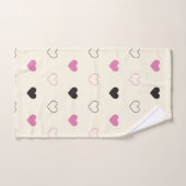 Cute Eenvoudig Hartpatroon Bad Handdoek (Handdoek)